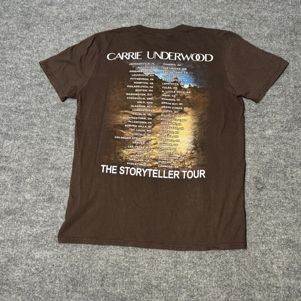 Lot of 3 Country Music Shirts Mens Medium Dierks Bentley Carrie Underwood Rucker